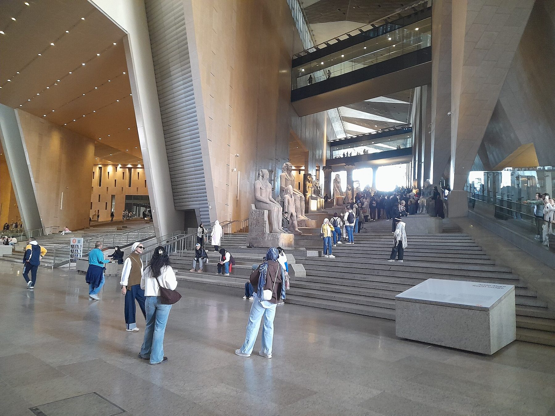 The Grand Egyptian Museum with an Egyptologist